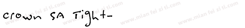 Crown SA Tight字体转换